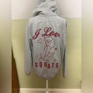 Gymshark ‘I Love Squats’ Graphic Women’s Oversized Hoodie